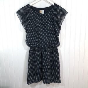 Mimi Chica EUC Navy Polka Dot Dress XS